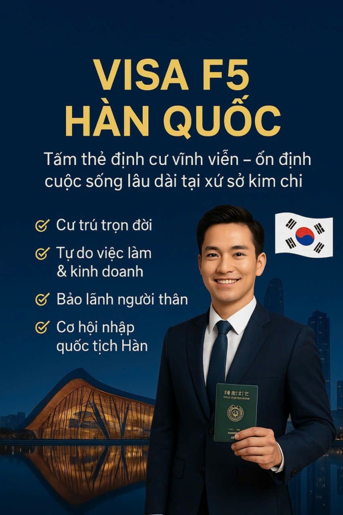 VISA F5 HÀN QUỐC – TẤM VÉ ĐỊNH CƯ VĨNH VIỄN TẠI XỨ SỞ KIM CHI